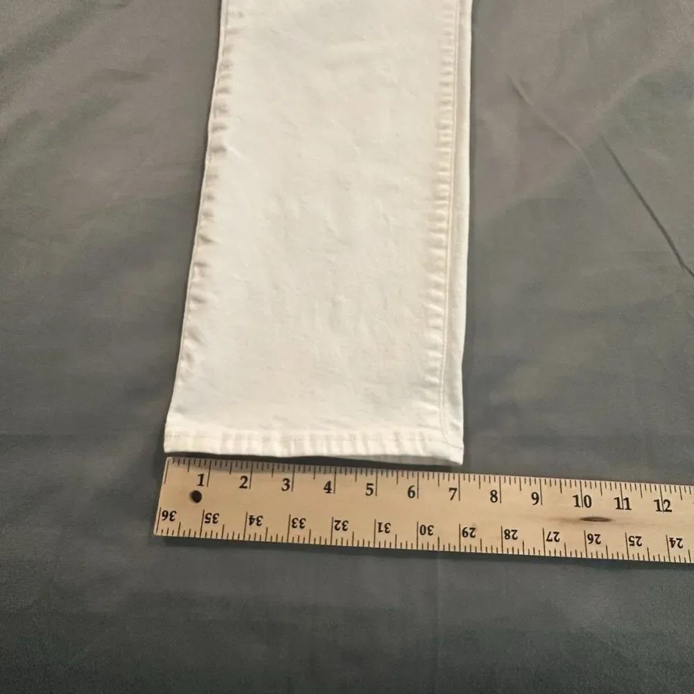 Lucky Brand Jeans Sweet Mid Rise Crop Straight Leg Stretch Womens 8x29 White - Picture 5 of 12